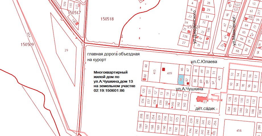 Карта красноусольский с улицами